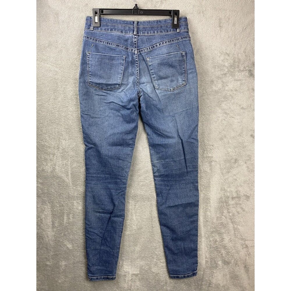 Mossimo Womens 4 High Rise Skinny Blue Jeans - Picture 7 of 8